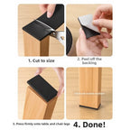 6mm Thick Rubber Mat for Furniture Legs (Self-Adhesive, Black EVA)