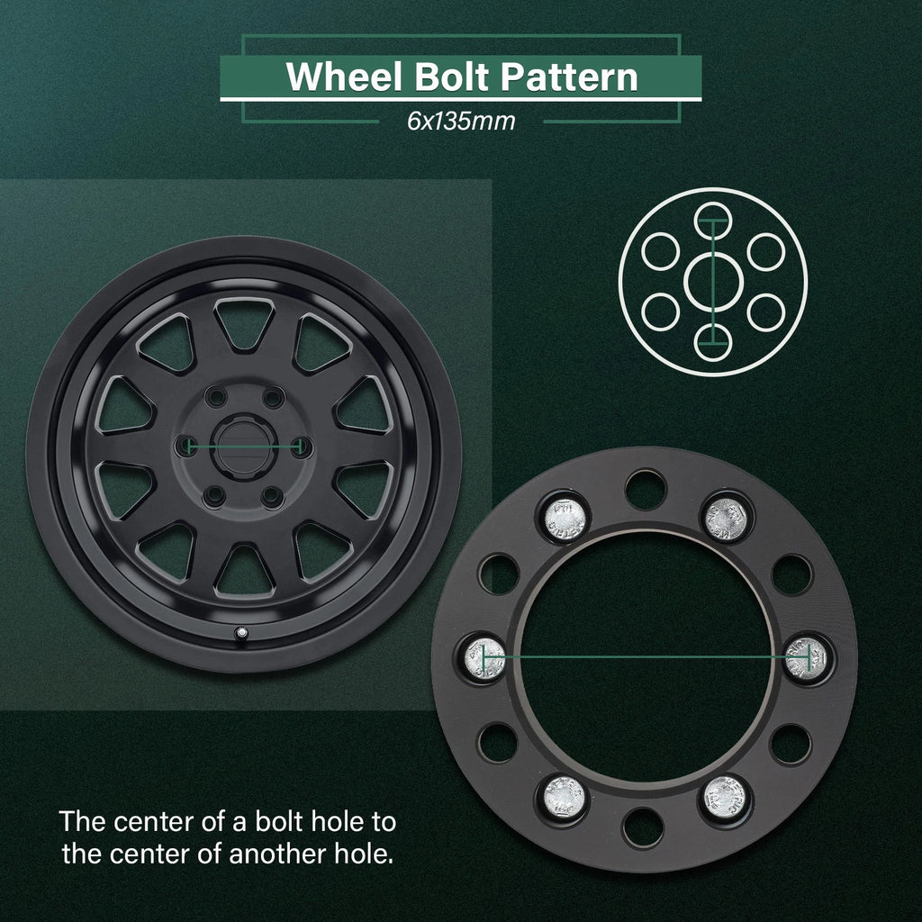 2X 1.5" Wheel Adapters 6x5.5/6x139.7 to 6x135 for Chevrolet GMC