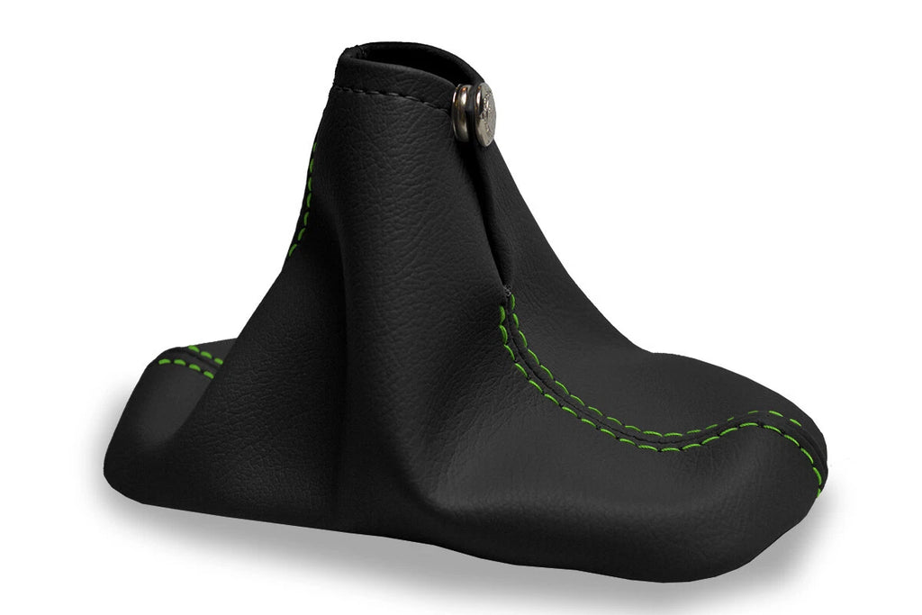 Leather Manual Shift Boot Cover for Chevrolet Cavalier (2000–2005) Green Stitch