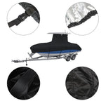 Boat Cover for Center Console (16ft–24ft) Waterproof Black