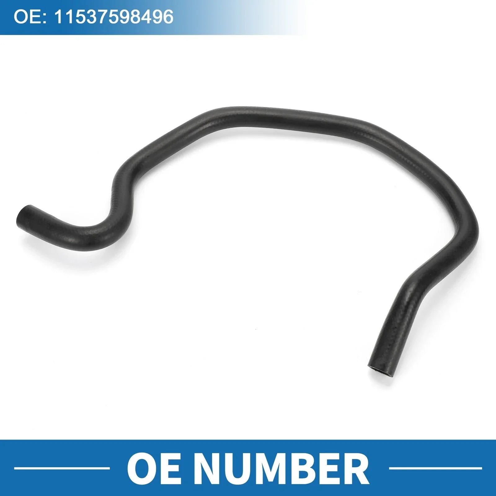Radiator Hose 1 Pc for BMW 740Li (2013 - 2015) Rubber Black