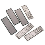 3PCS Black PVC Dust Filter for Computer Chassis I/O Back Plate