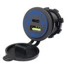 Dual USB QC3.0 Type-C Fast Charger for Cars (Universal)