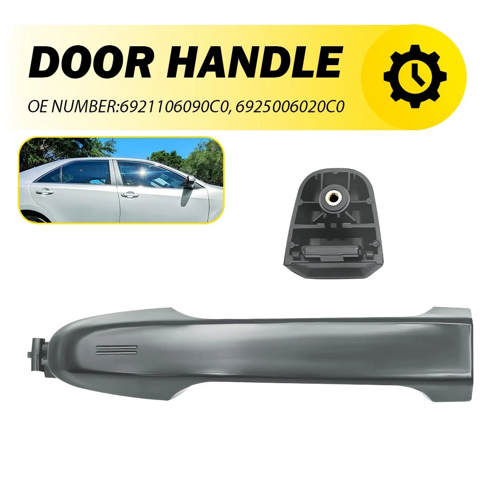 Set of 2 Magnetic Gray Metallic Door Handles for Toyota Camry (2012–2017)