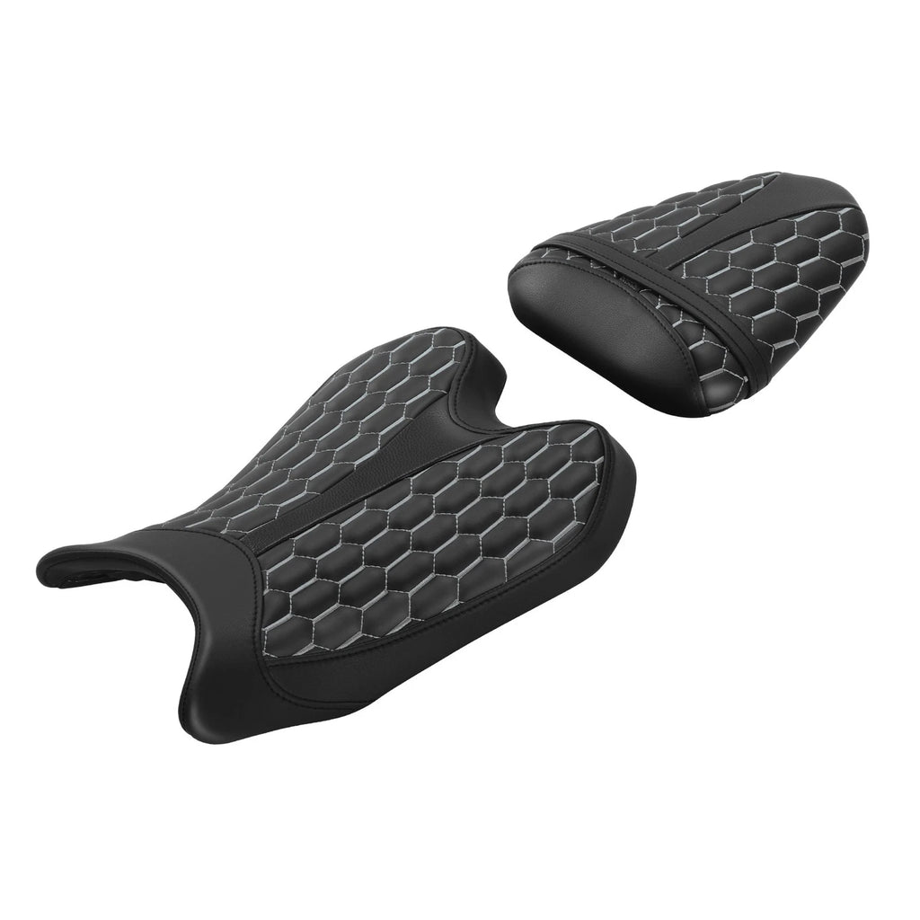 Rider Driver & Passenger Seats for Yamaha YZF R6 (2008–2016) Black