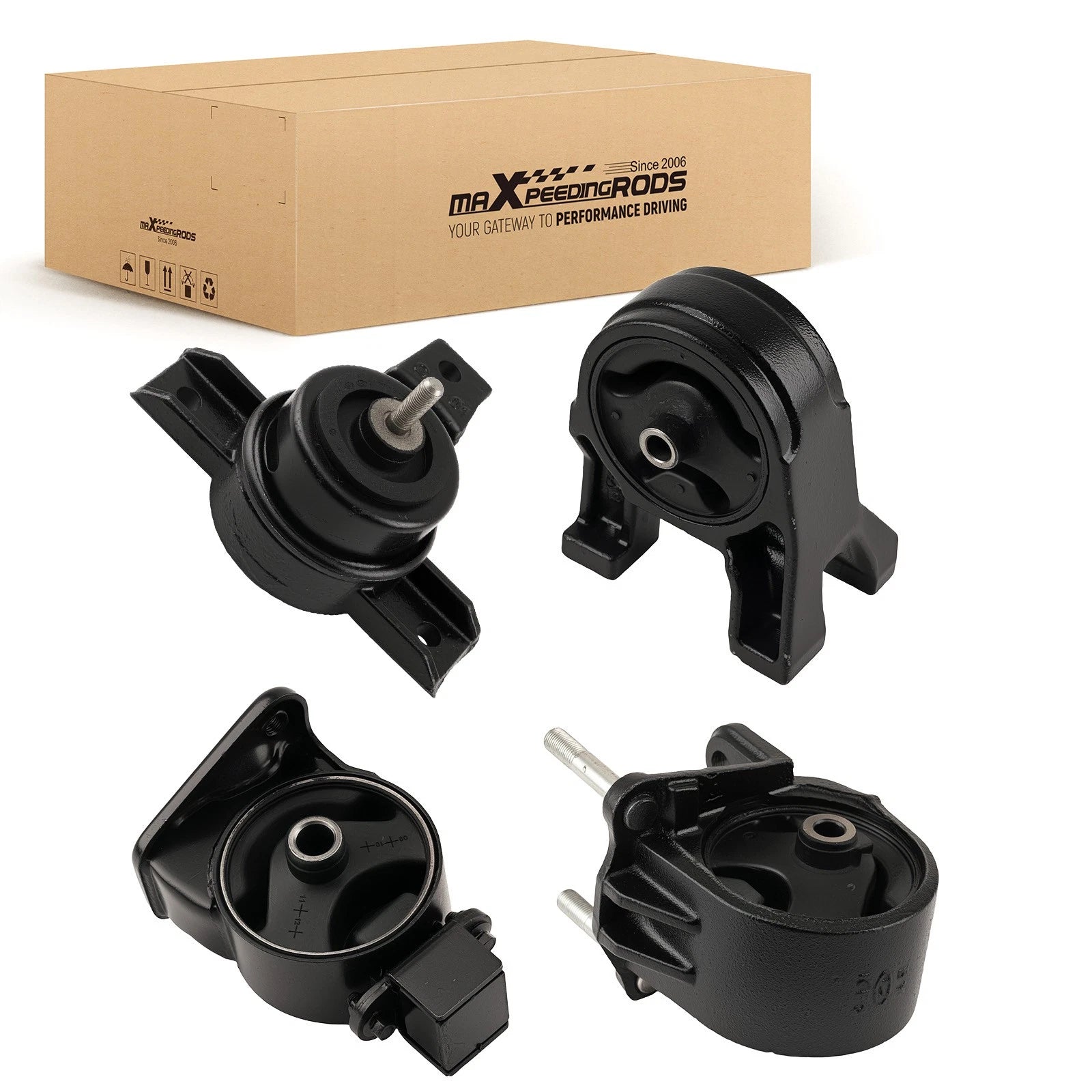 Engine Motor Mount Kit 4PCS for Hyundai Santa Fe (2010–2012) Kia Sorento (2011–2013)
