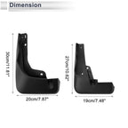 Set of 2 Mud Flaps Splash Guards for Audi Q4 e-tron (2022–2024)