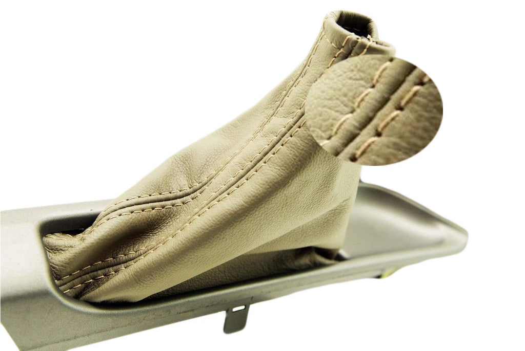 E Brake Boot Cover for Lexus GX470 (2003–2009) Dark Beige Leather Synthetic