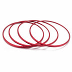 4pcs Red Aluminum Door Stereo Speaker Cover Circle for Benz C-Class (2015-2021)