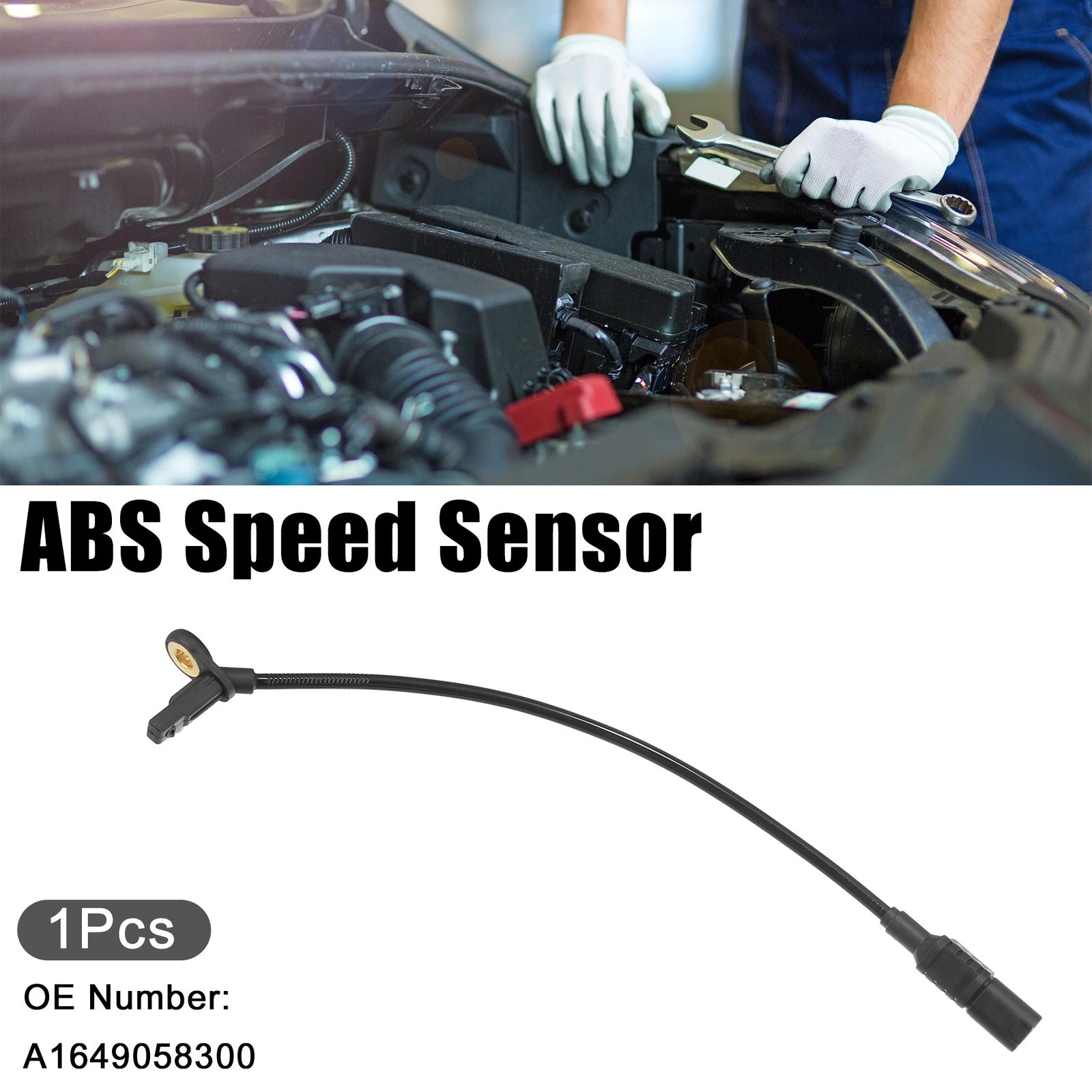Rear Left Right ABS Sensor for Mercedes-Benz ML550 (2008–2010) No.A1649058300