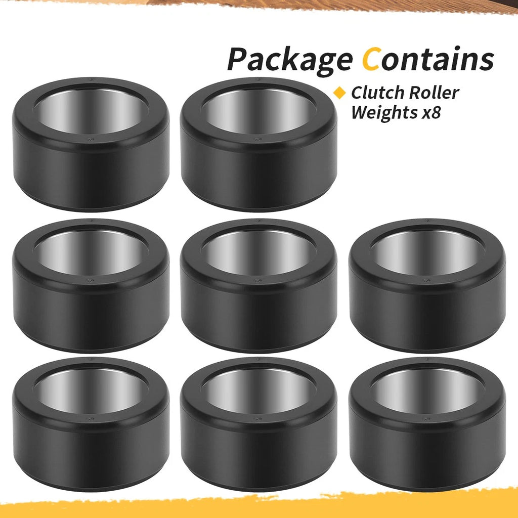8 Clutch Roller Weights for Yamaha Rhino 450 YXR450F Wolverine 450 (2006–2010)