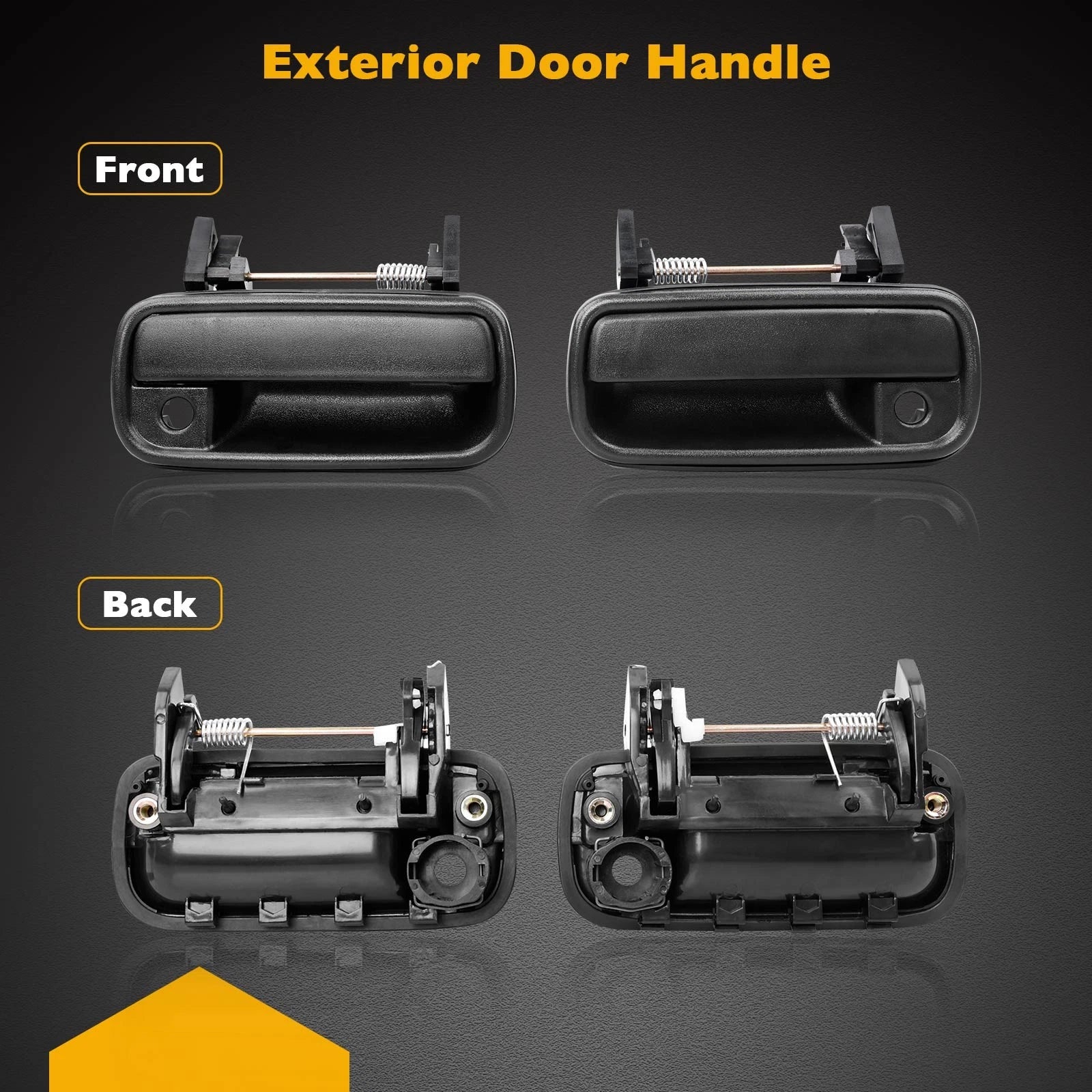 2X Exterior Door Handle for Toyota 4Runner Pickup (1989–1997) 83954