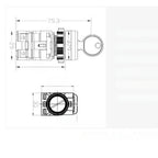 Rotary Key Switch for - 2 Position, Silver Contacts