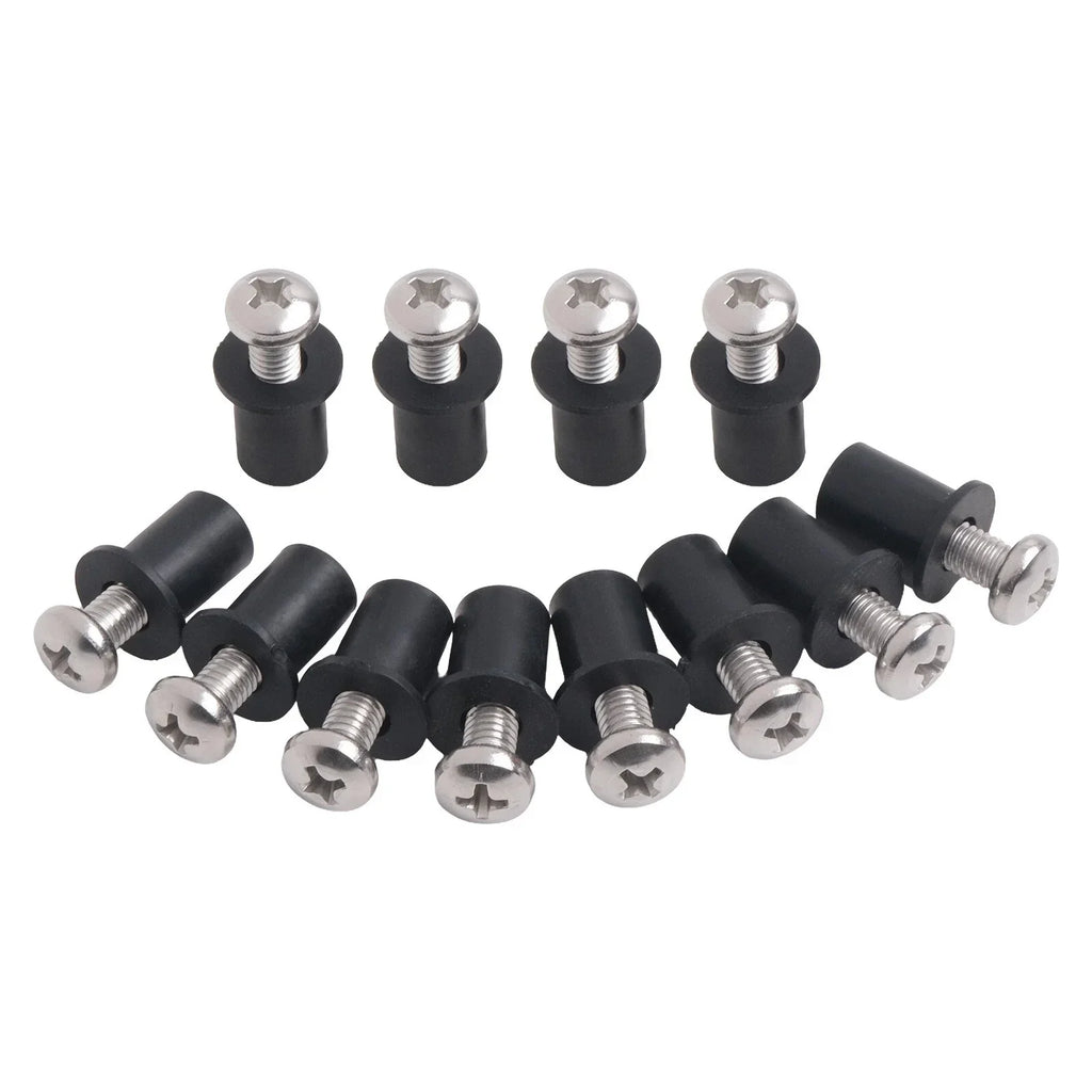 Stainless Steel Screws & Nuts / 12PCS / Screws and Nuts for Kayaks Canoes Boats
