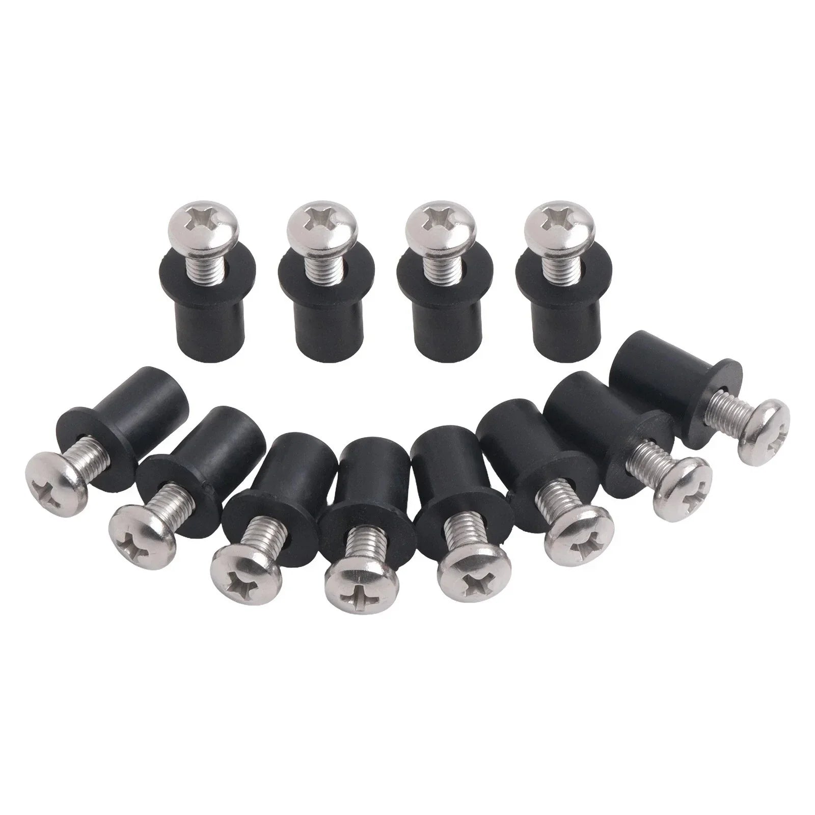 Stainless Steel Screws & Nuts / 12PCS / Screws and Nuts for Kayaks Canoes Boats