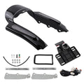 Rear LED Mud Flaps for Harley Electra Glide FLHTC (2009–2013) Black ABS