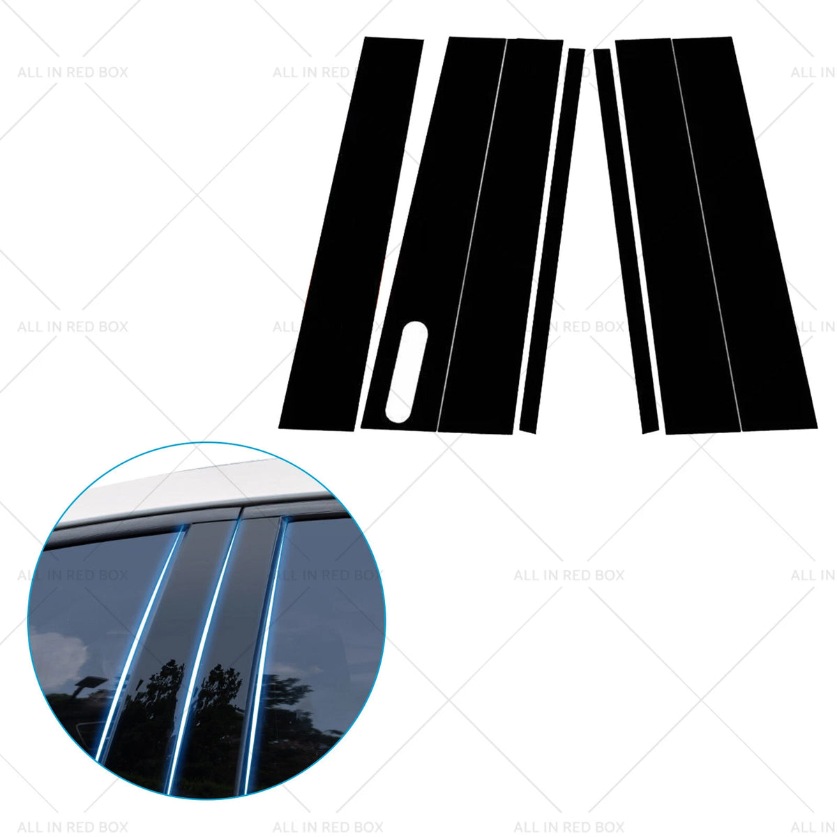 7x Pillar Post Cover Trims for Ford Explorer (2002–2010) Sport Trac (2007–2010)