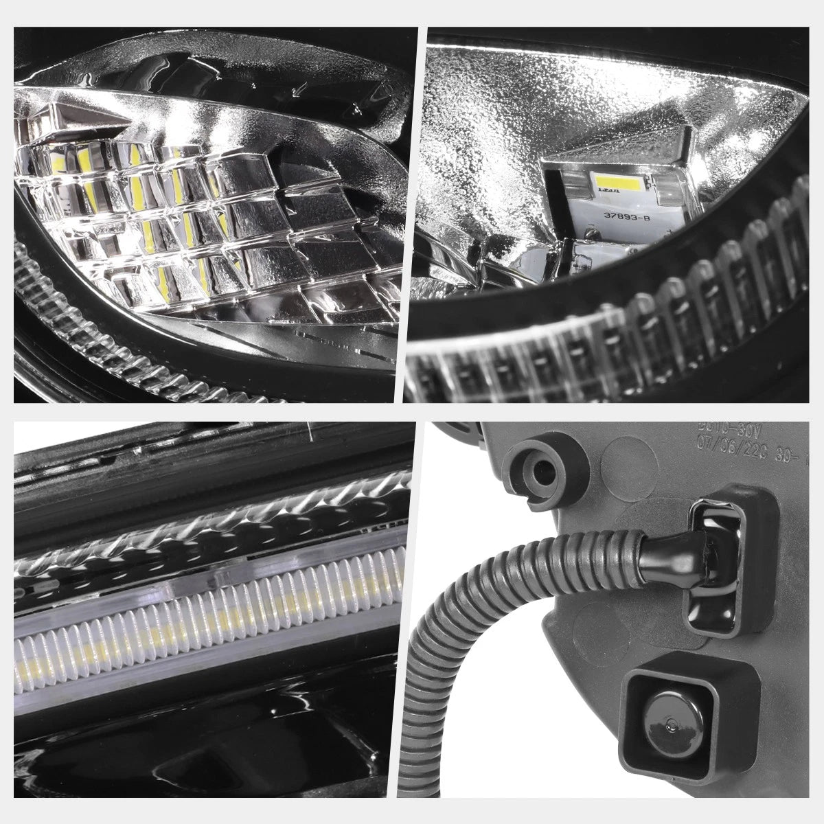 3D LED DRL Bar Fog Lights for Freightliner Cascadia (2018–2024)