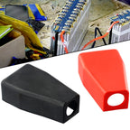 Set of 2 Battery Terminal Boot Covers for Cars Trucks (Top Post, Rubber)
