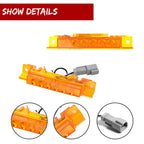 Set of 5 Amber LED Cab Roof Marker Lights for Volvo VN/VNL (2003–2020)