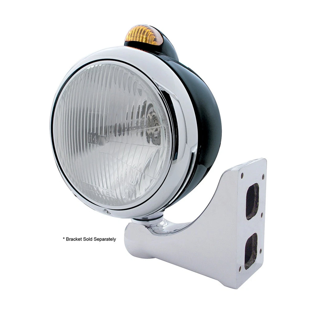 H4 LED Headlight Bulb and Dual Mode LED Signal Amber Lens for Jeep (2014–2020)