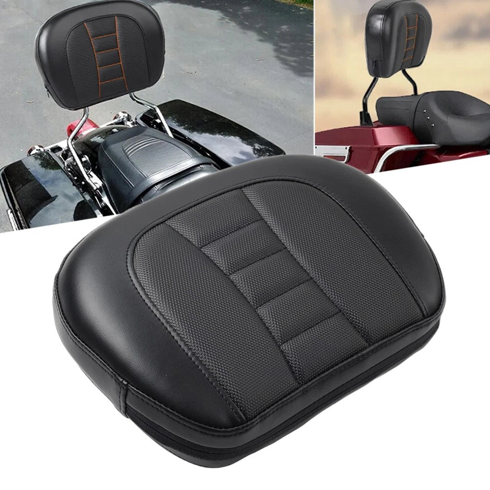Sissy Bar Passenger Backrest Pad for Harley Touring Road King FLHRC (1997–2023) Black