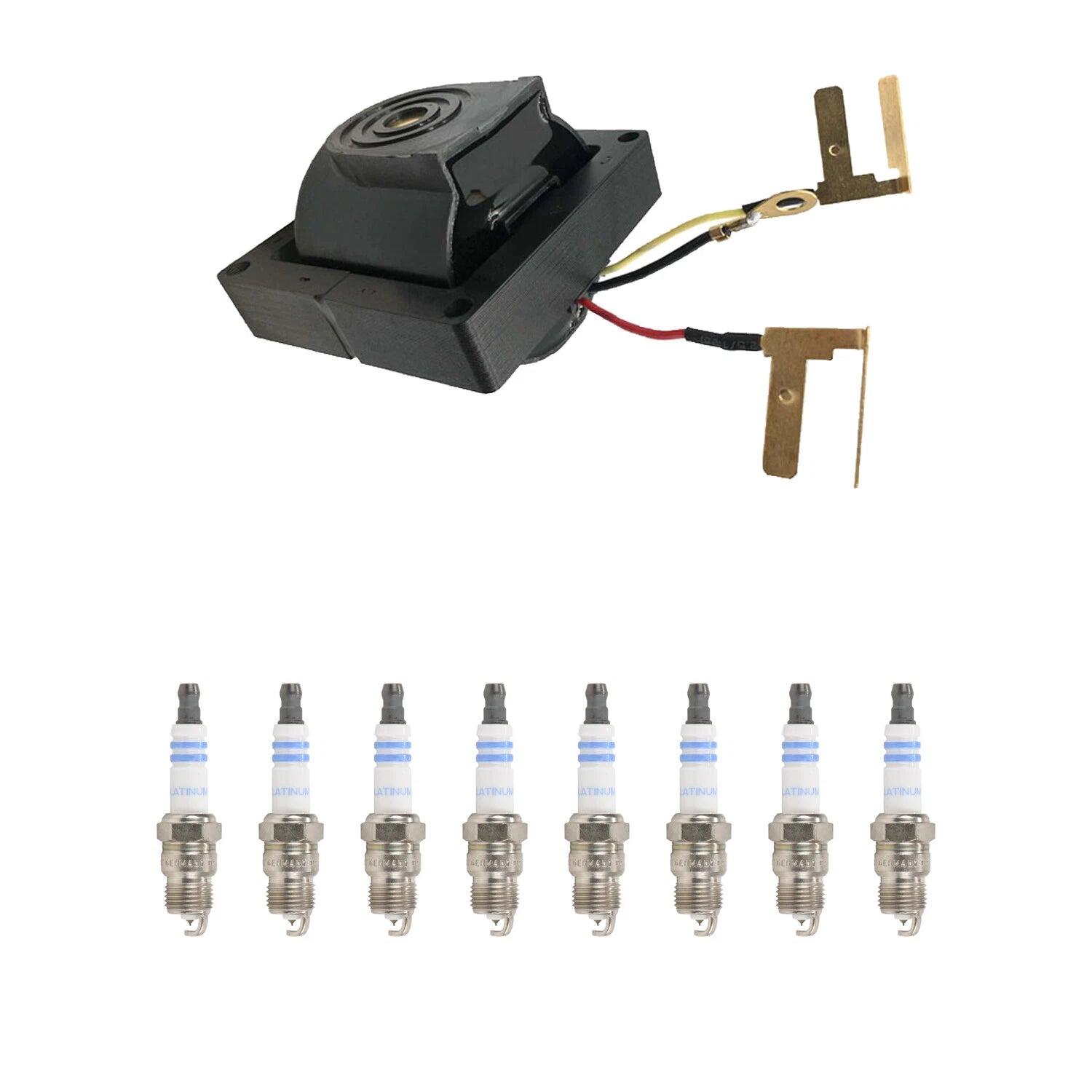Hitachi Ignition Coil & Bosch 8 Platinum Spark Plugs Kit for Firebird G30 V30