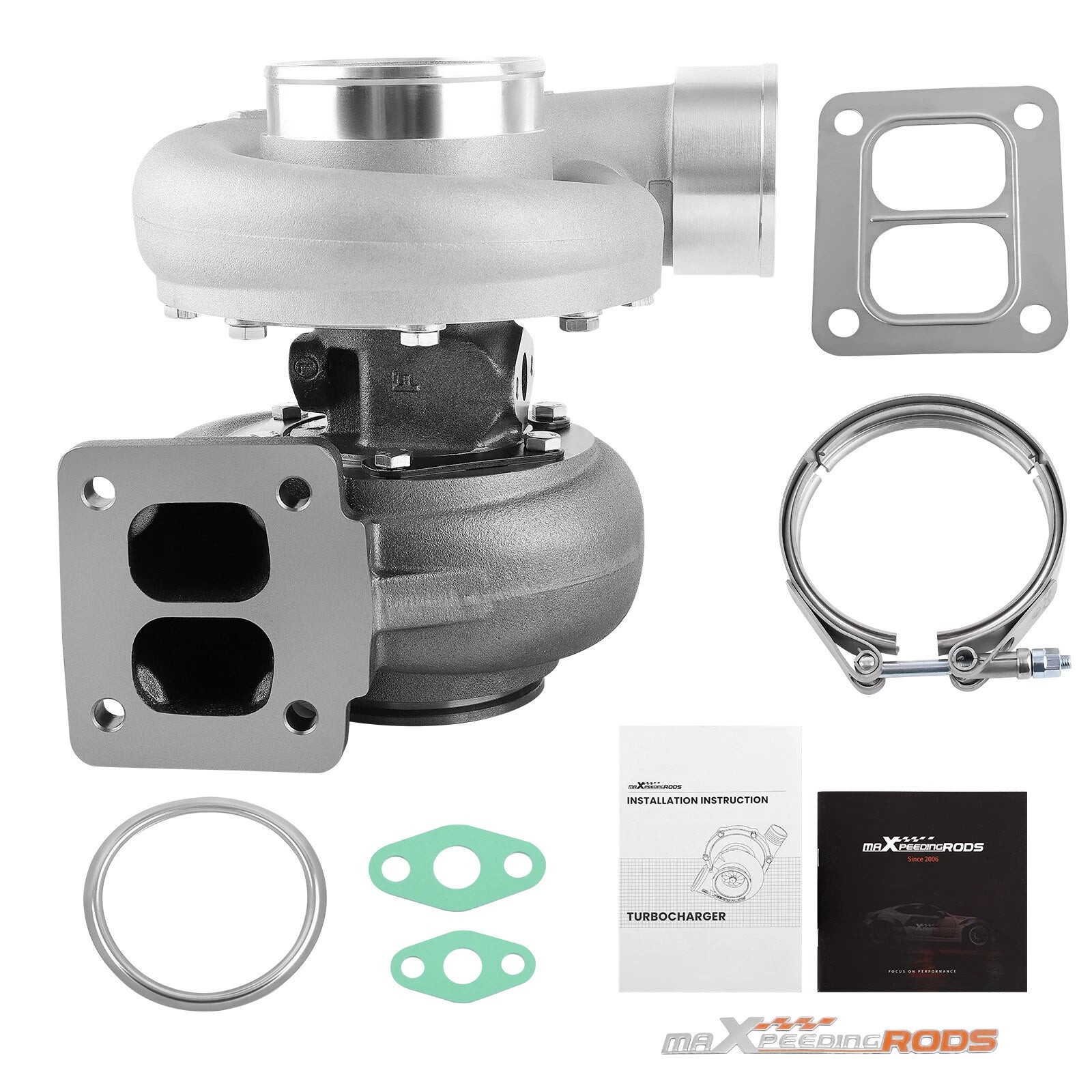 GT45 T4 V-band Turbocharger 1.05 A/R 98mm for 4.0L-6.0L (600+ HP)