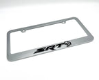 Chrome License Plate Frame with SRT Hellcat Emblem for Dodge Charger (2011–2023)