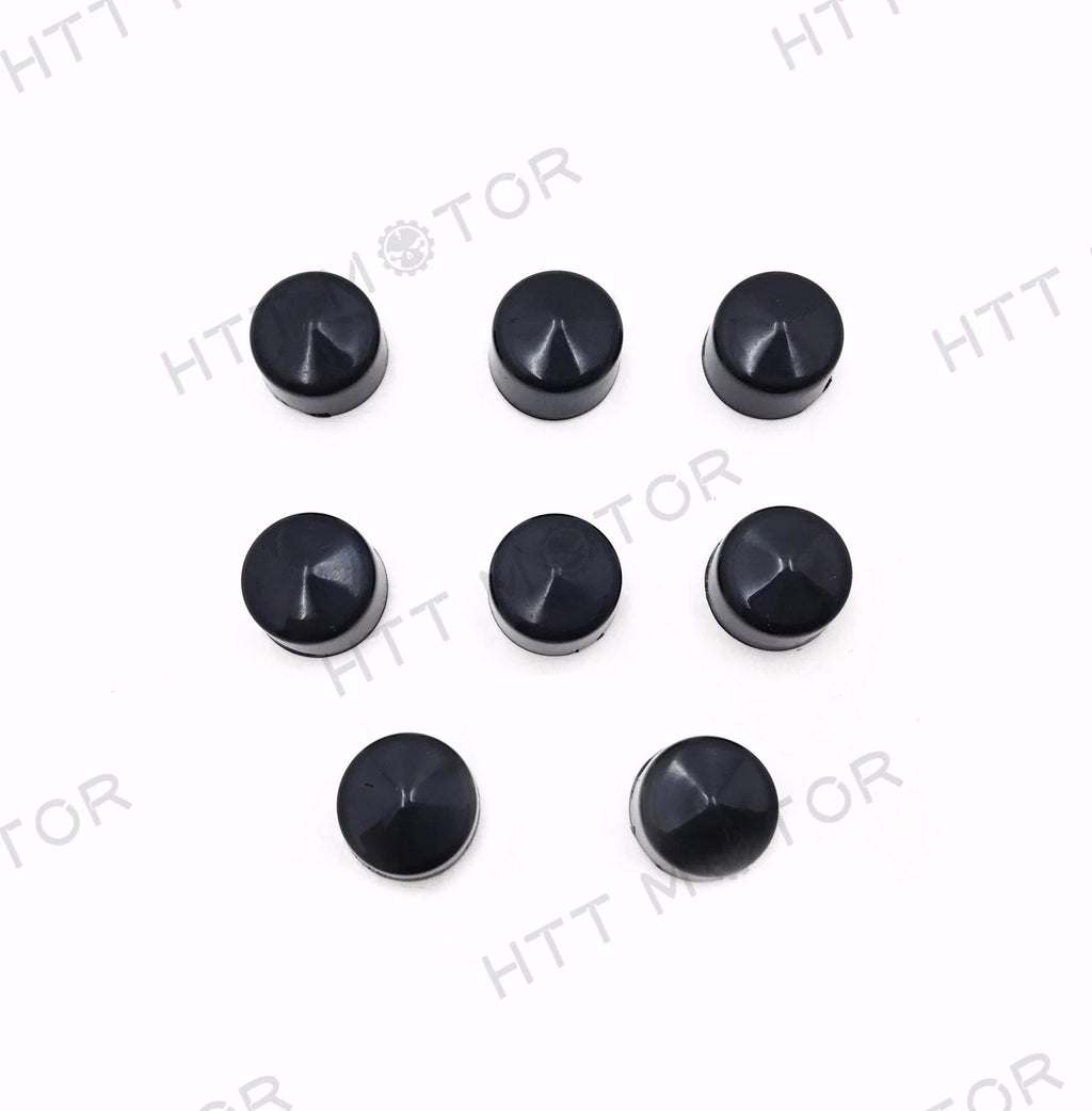 8PCS Black Cap Dress Cover for Harley Touring (1999–2006) Push Rod Tappet Block Bolt
