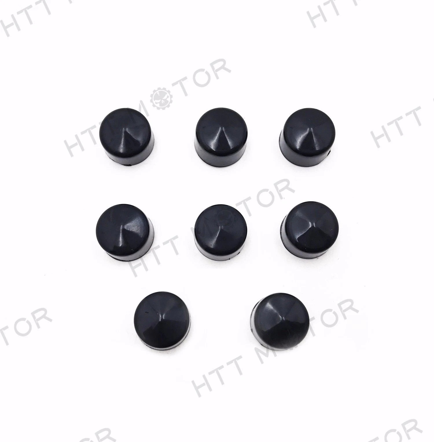 8PCS Black Cap Dress Cover for Harley Touring (1999–2006) Push Rod Tappet Block Bolt