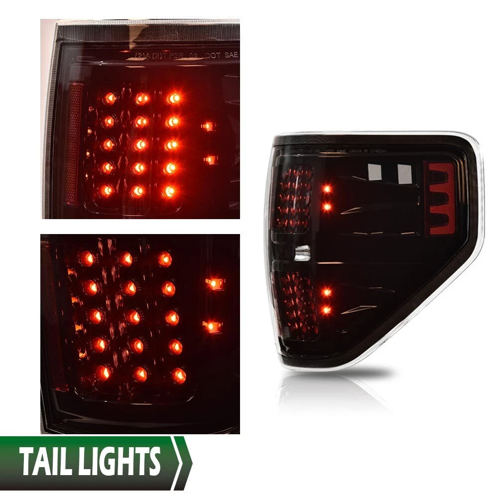 LED Rear Tail Lights for Ford F-150 (2009–2014)