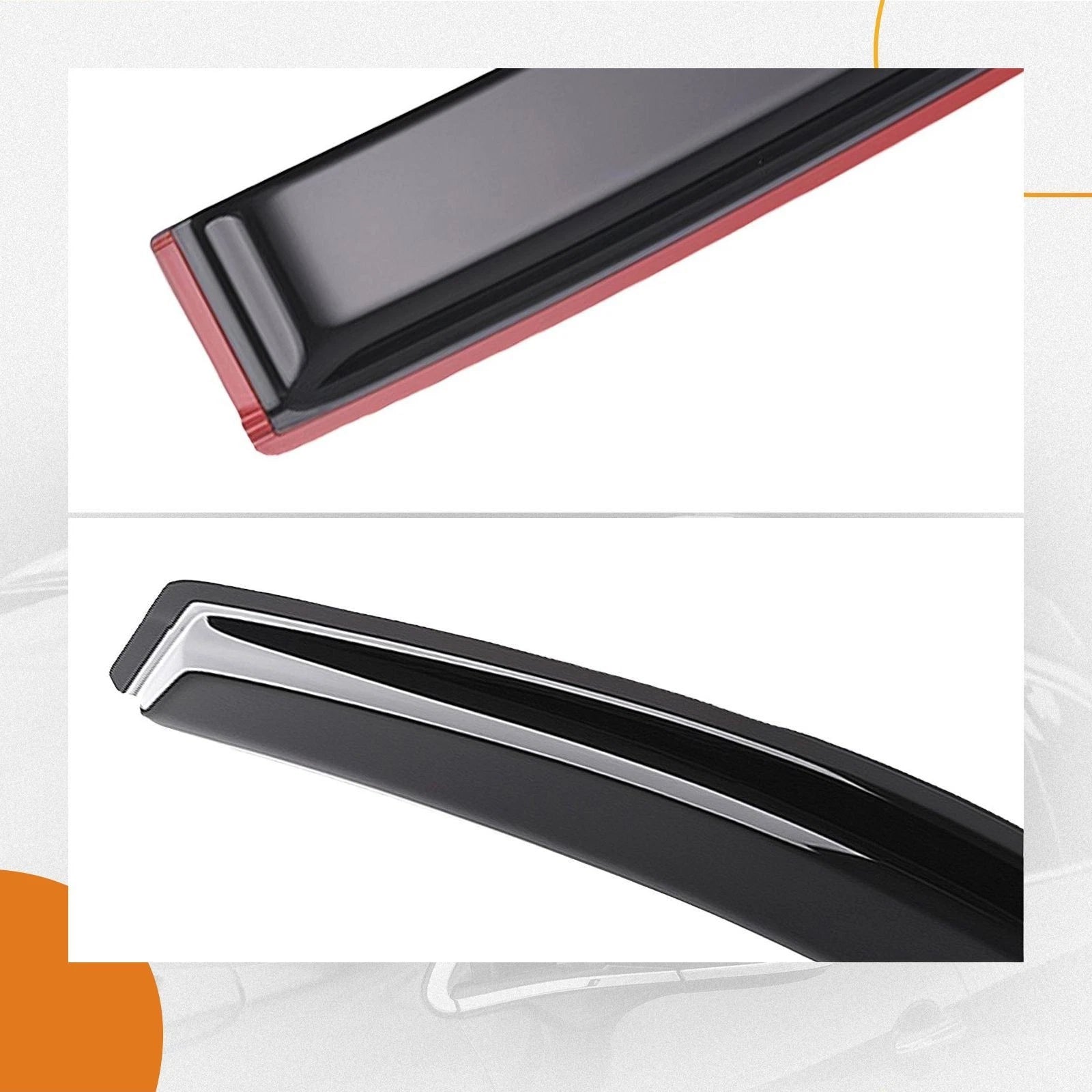 Set of 4 Window Visor Rain Guards for Dodge Charger (2011–2023)