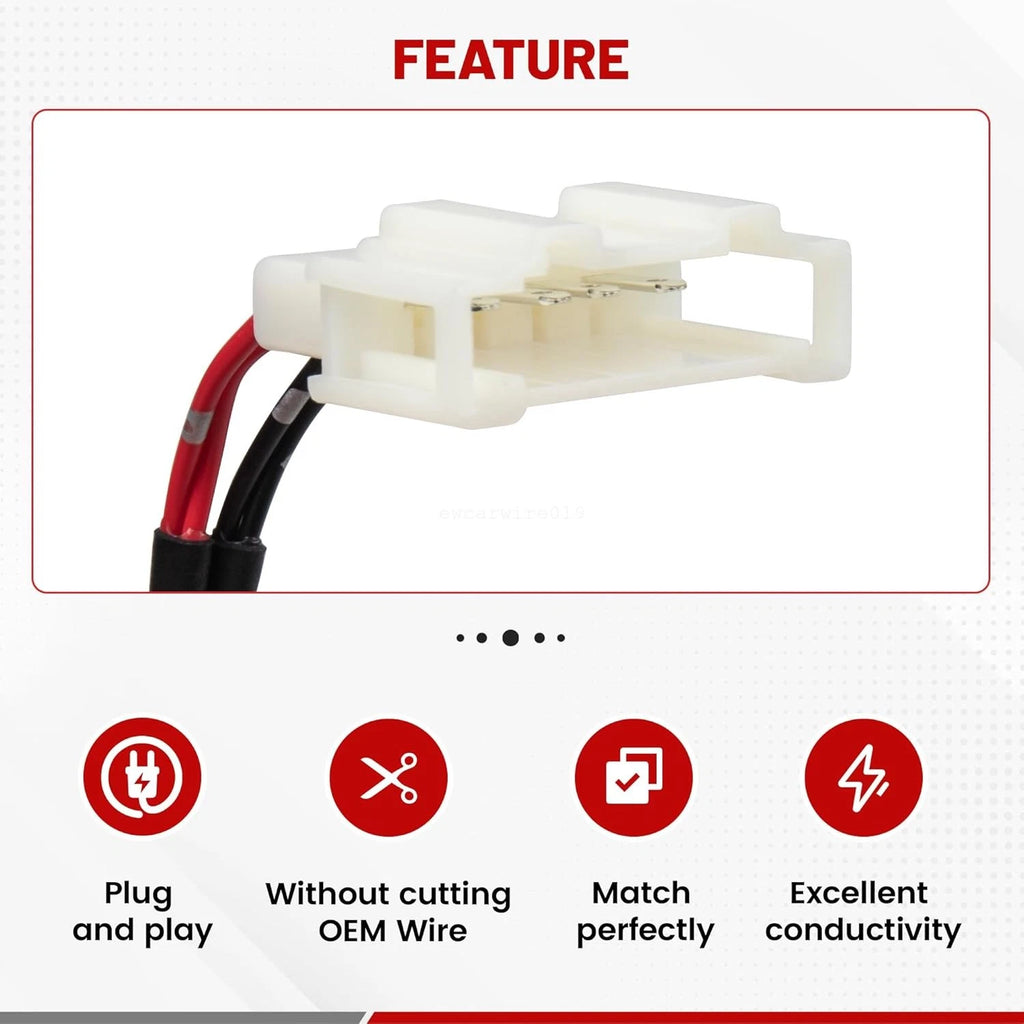Set of 4 Door Speaker Wiring Harness Adapter Plugs for VW Golf (1999–2019)