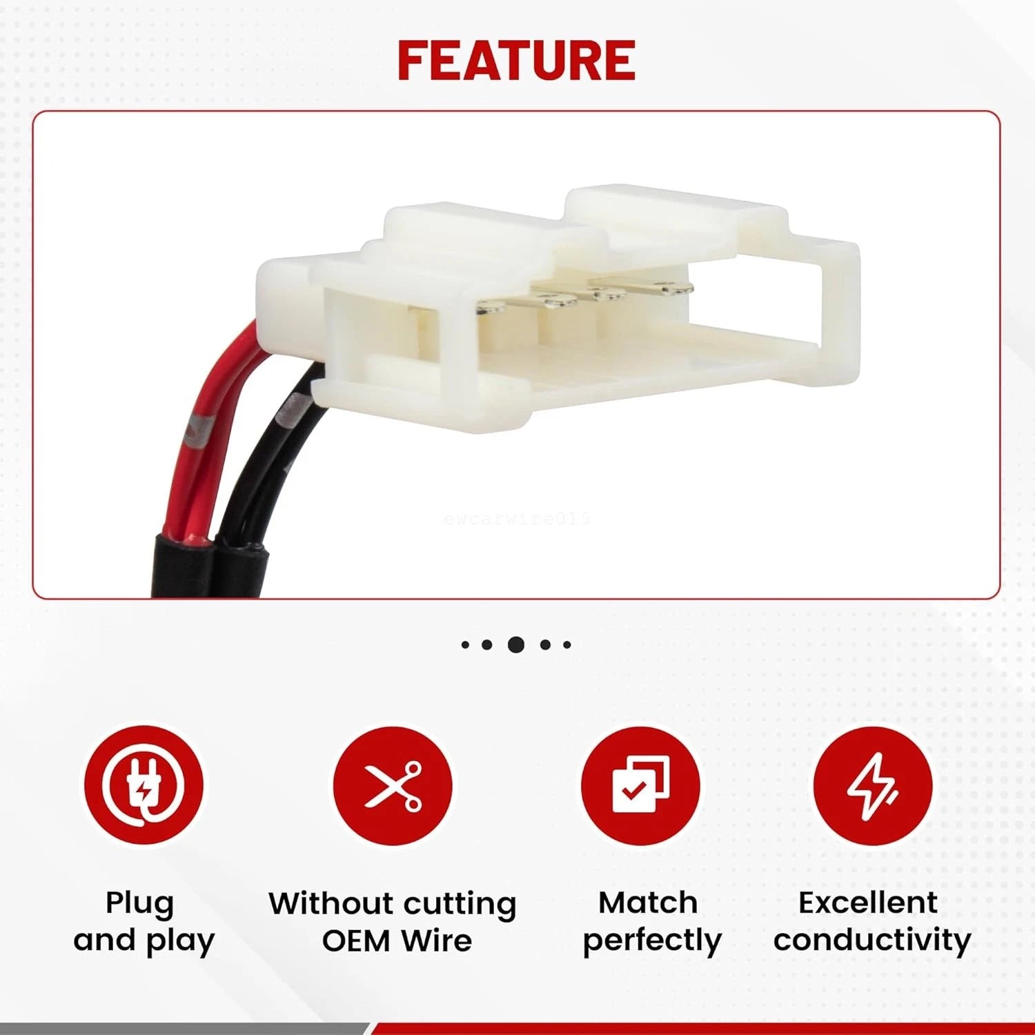 Set of 4 Door Speaker Wiring Harness Adapter Plugs for VW Golf (1999–2019)