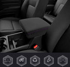 Leather Console Lid Armrest Cover for Honda Ridgeline (2006–2014) Purple Stitch