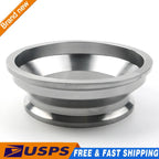 3" to 4" CNC Steel V-Band Flange Reducer Adapter