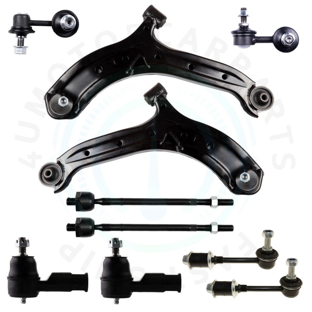 Set of 10 Front Lower Control Arms with Ball Joints for Hyundai Accent (2000–2005)