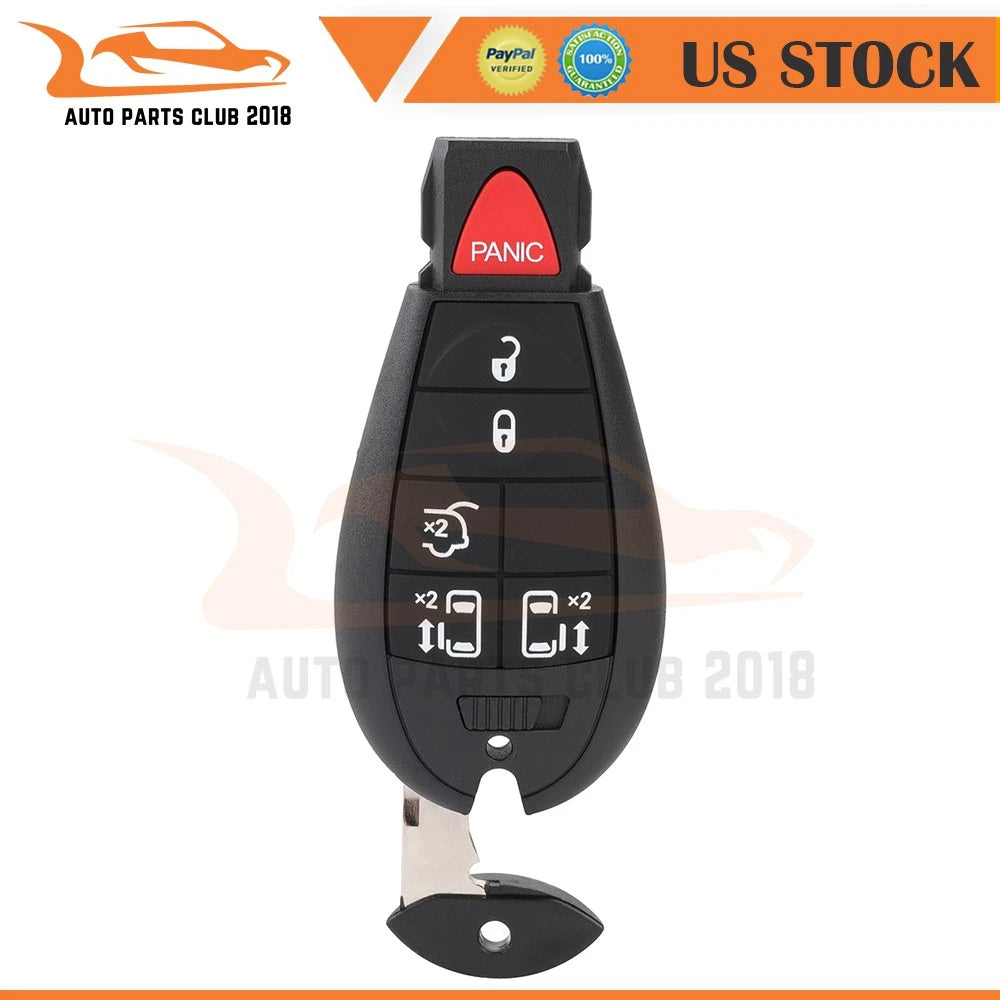Key Entry Remote Fob 6 Buttons for Chrysler Town and Country (2008–2016)