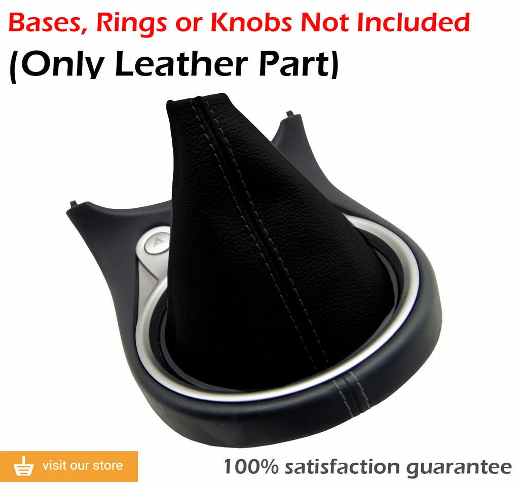 Leather Manual Shift Boot Cover for Nissan 370Z (2008–2019) Black