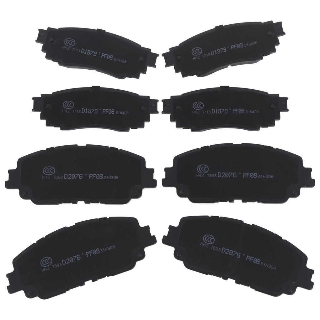 Set of 4 Ceramic Brake Pads for Toyota RAV4 (2019–2025) Lexus ES250 ES300H