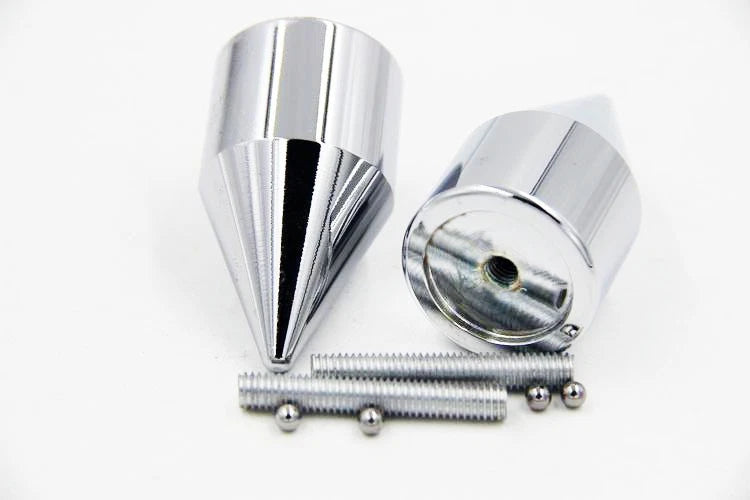 Chrome Spike Bar Ends for Suzuki GSXR 750 (1996–2013)