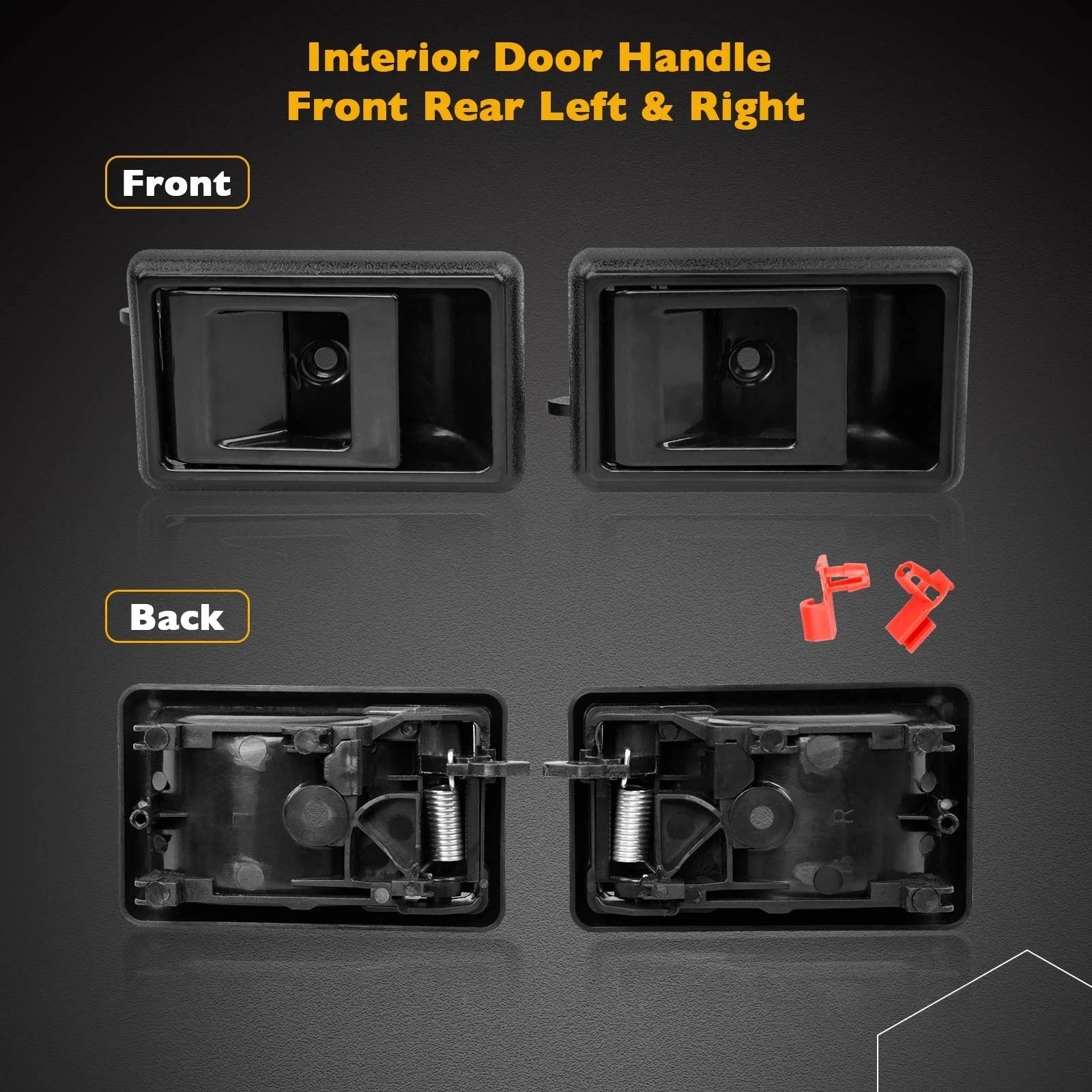 2X Interior Door Handles for Toyota 4Runner Corolla Tacoma Geo Prizm (1983–2000)
