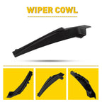 1 Pair Front Wiper Side Cowl Extension Cover for Nissan Sentra (2013–2019)