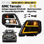 LED Sequential Signal Projector Headlights for GMC Terrain (2010–2015)