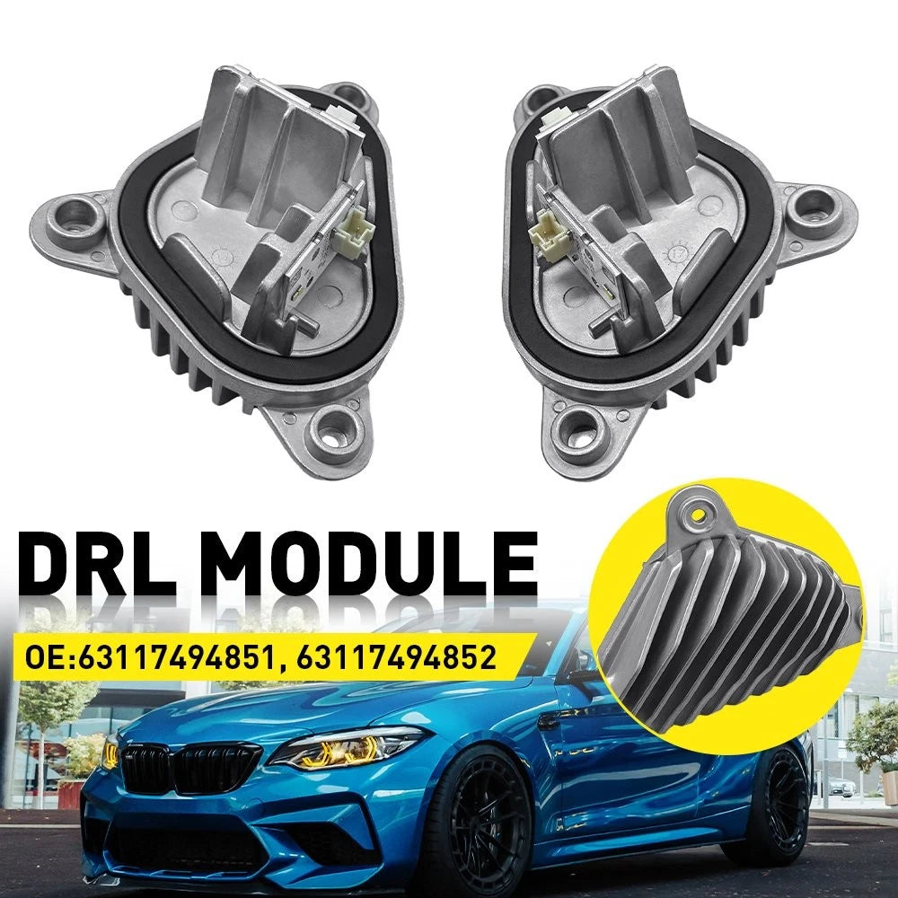 2X Yellow Angel Eyes DRL LED Light Control Modules for BMW F87 F22 F23 (2014–2020)
