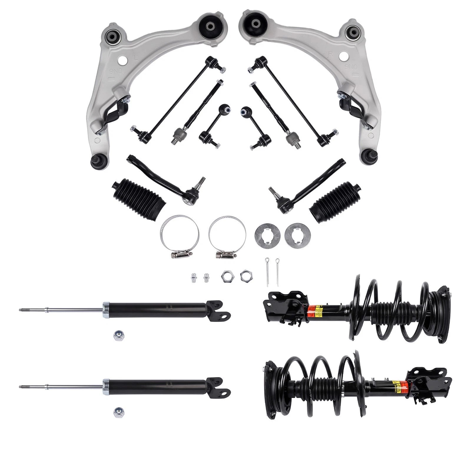 16pc Suspension Kit for Nissan Maxima 3.5 (2000–2003) - Struts, Shocks, Control Arms