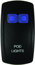 Lighted Switch On/Off Blue for DragonFire Racing
