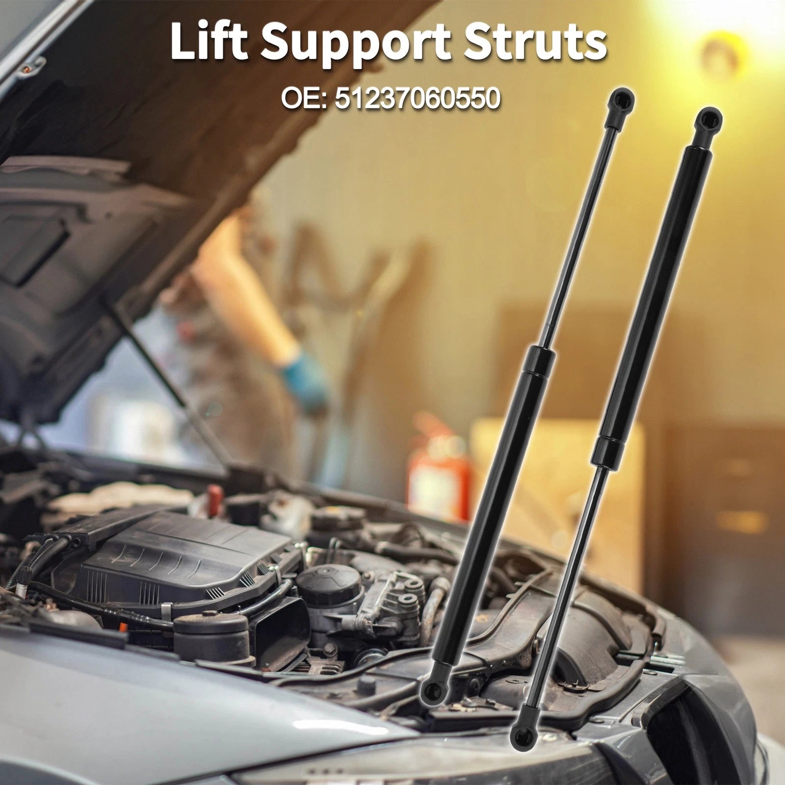 Front Hood Lift Supports Struts 51237060550 for BMW 325i 328i (2006–2013)