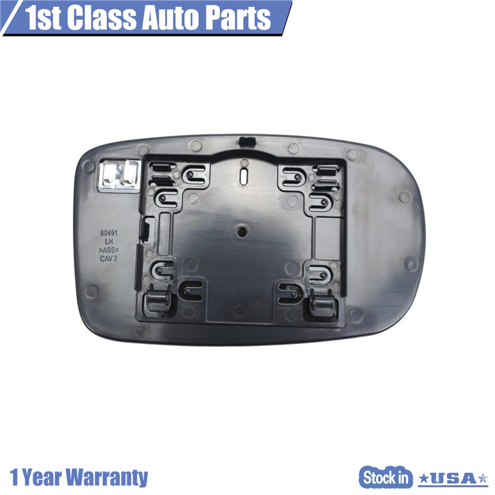 Rear View Mirror Glass + Backplate Left for Chrysler 200 300 Dodge Charger (2011–2021)